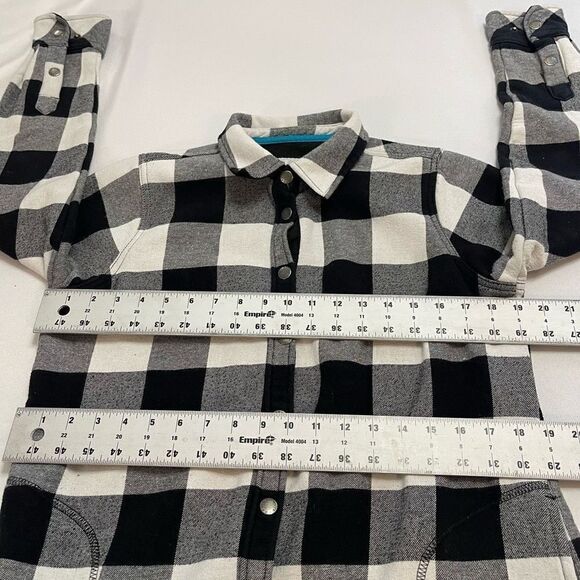 Orvis Black White Plaid Button Up Shirt Size Medium - Picture 7 of 9